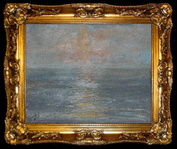 framed  unknow artist Sunset at sea, ta009-2